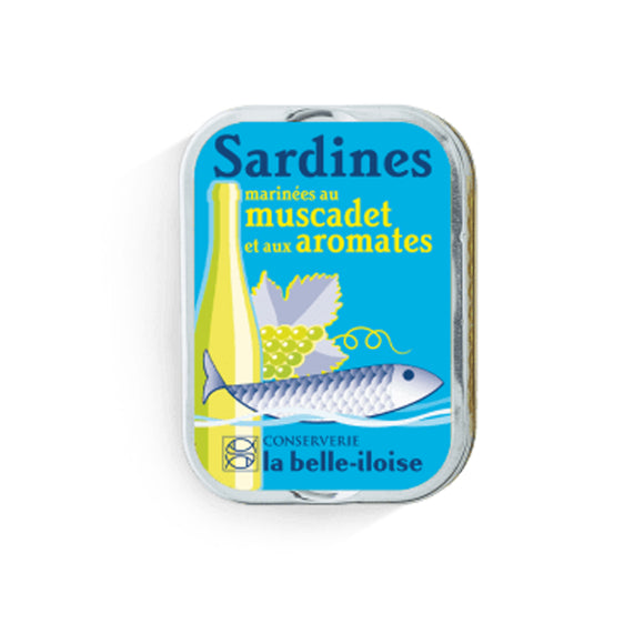 Sardines marinated with Muscadet (White Wine) / 115g. / La Belle-Iloise