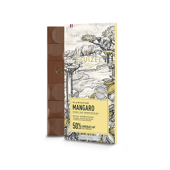 Mangaro 50% Milk Chocolate from Madagascar / 70g. / Cluizel Paris