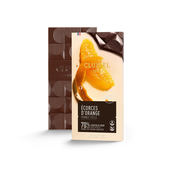 Orange Peels 70% Dark Guayas Chocolate / 100g. / Cluizel Paris
