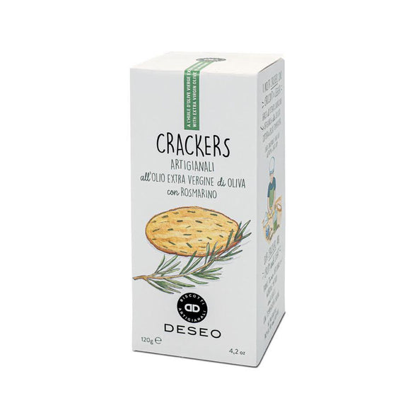 Savoury Crackers / Rosemary & Olive Oil / 120g. / Deseo